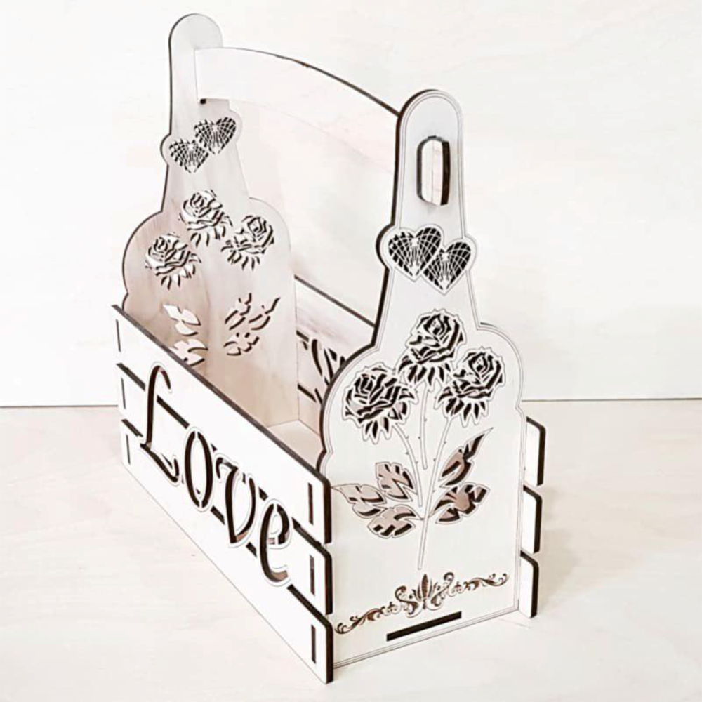 caja para botellas love