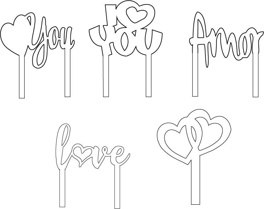 cake toppers love