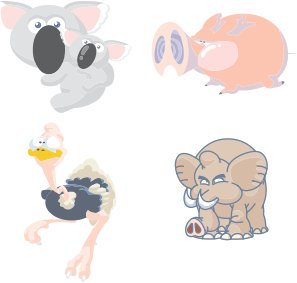 animales animados