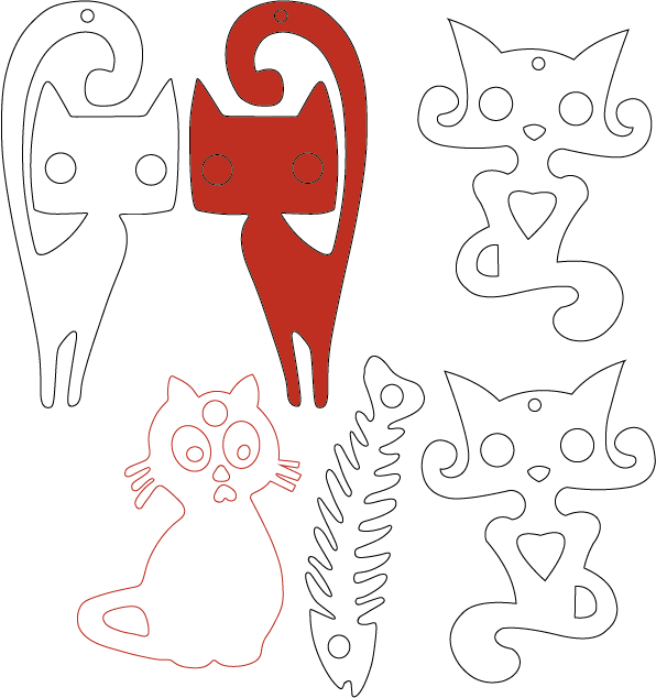 aretes de gatos