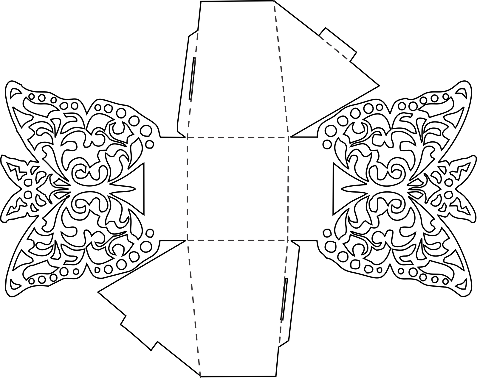 caja de mariposa