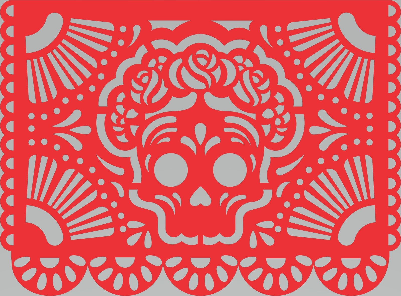 catrina con flores