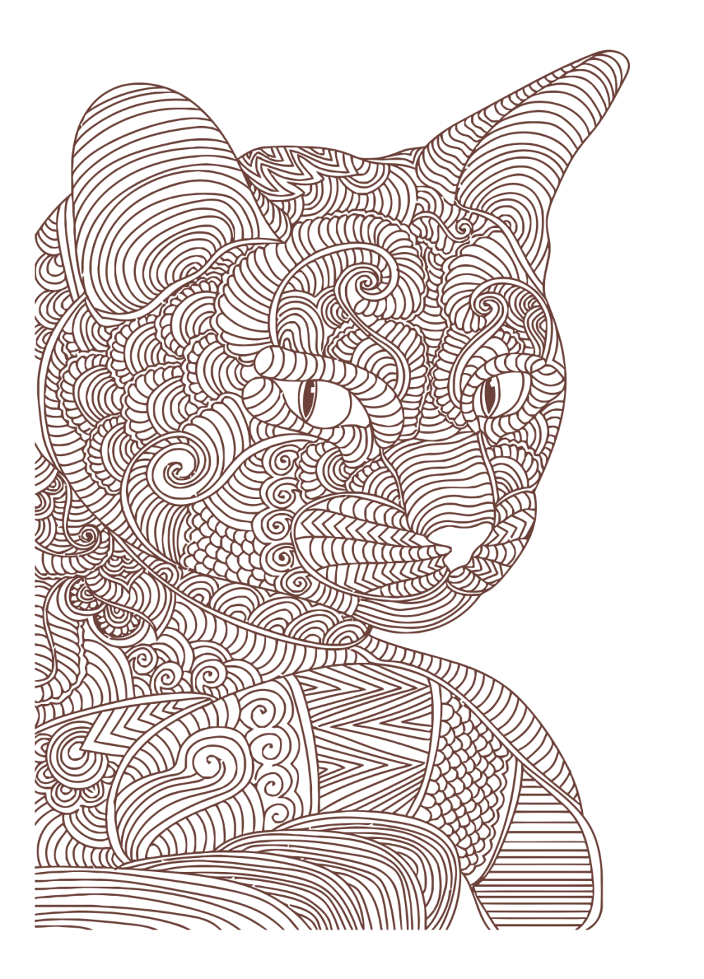 gato de rayas