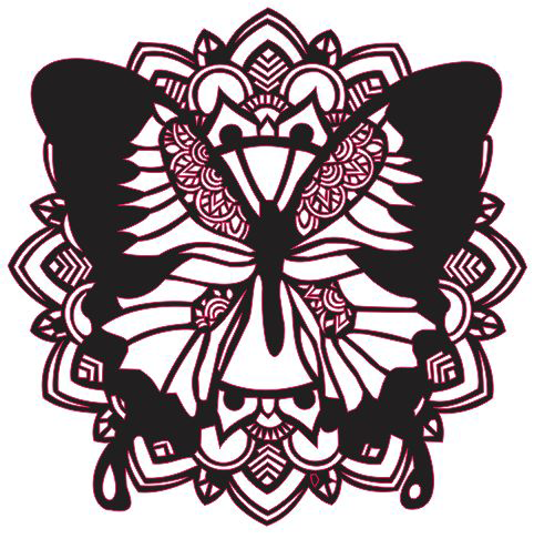 mandala de mariposa