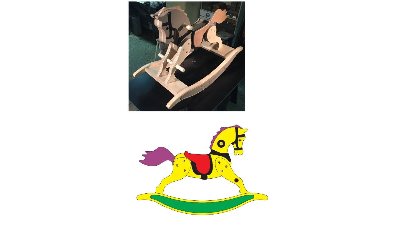 mecedora de caballo