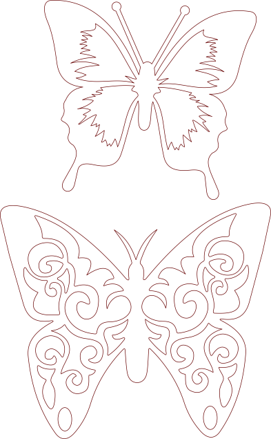 par de mariposas