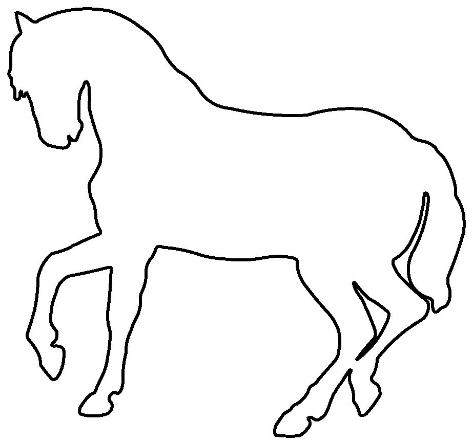 silueta de caballo