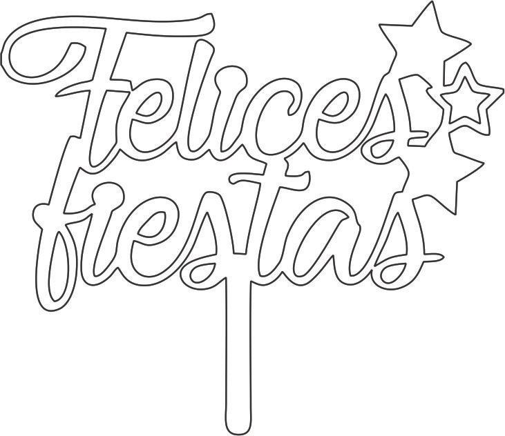 topper felices fiestas