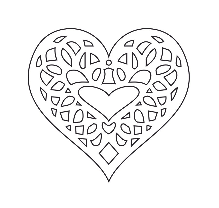 adorno de corazón 3
