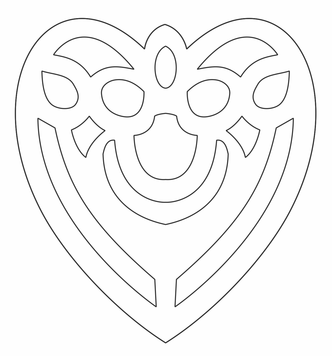 corazón decorado
