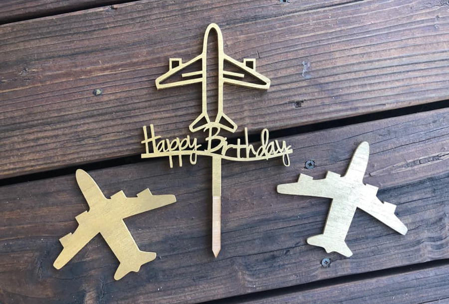 decoración para pastel avión