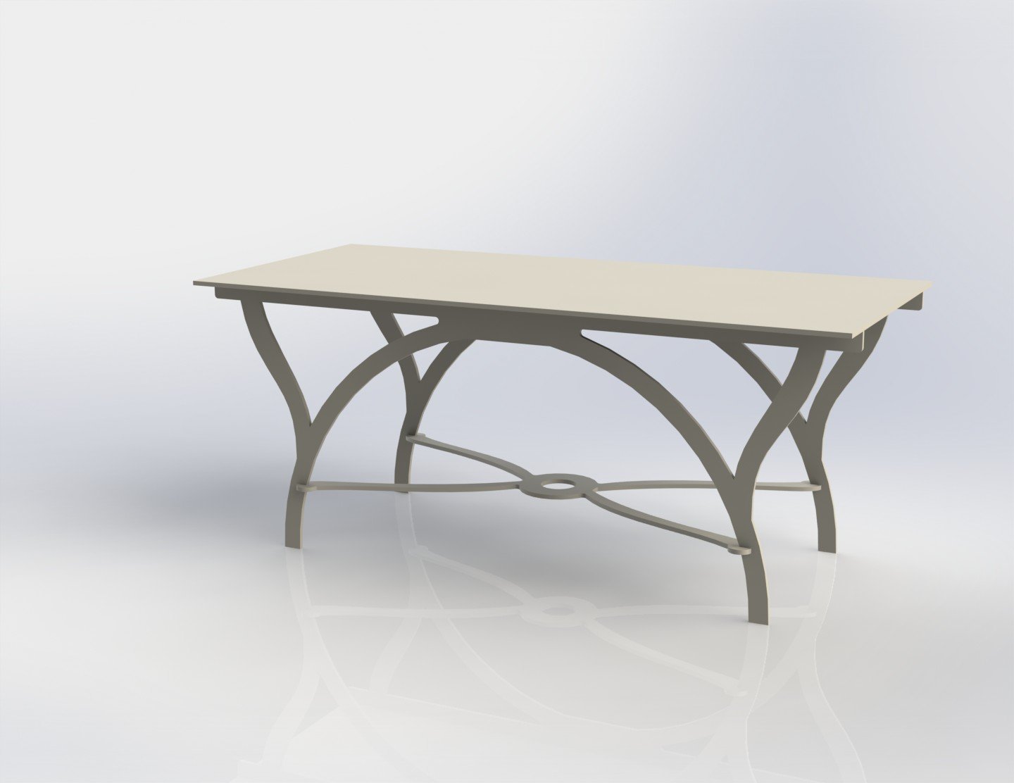 mesa baja rectangular