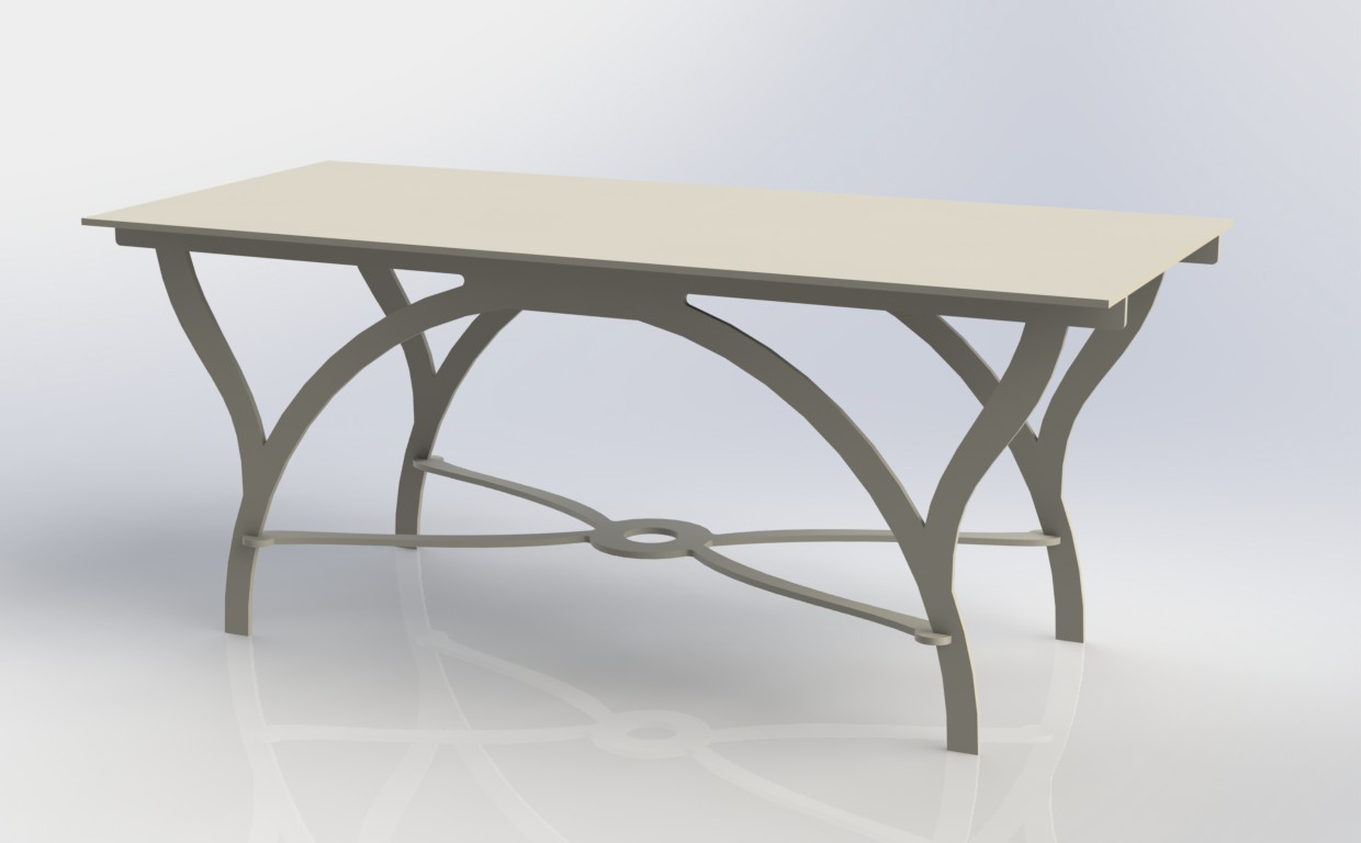 mesa rectangular arcos