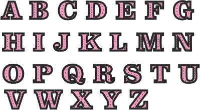 abecedario rosa