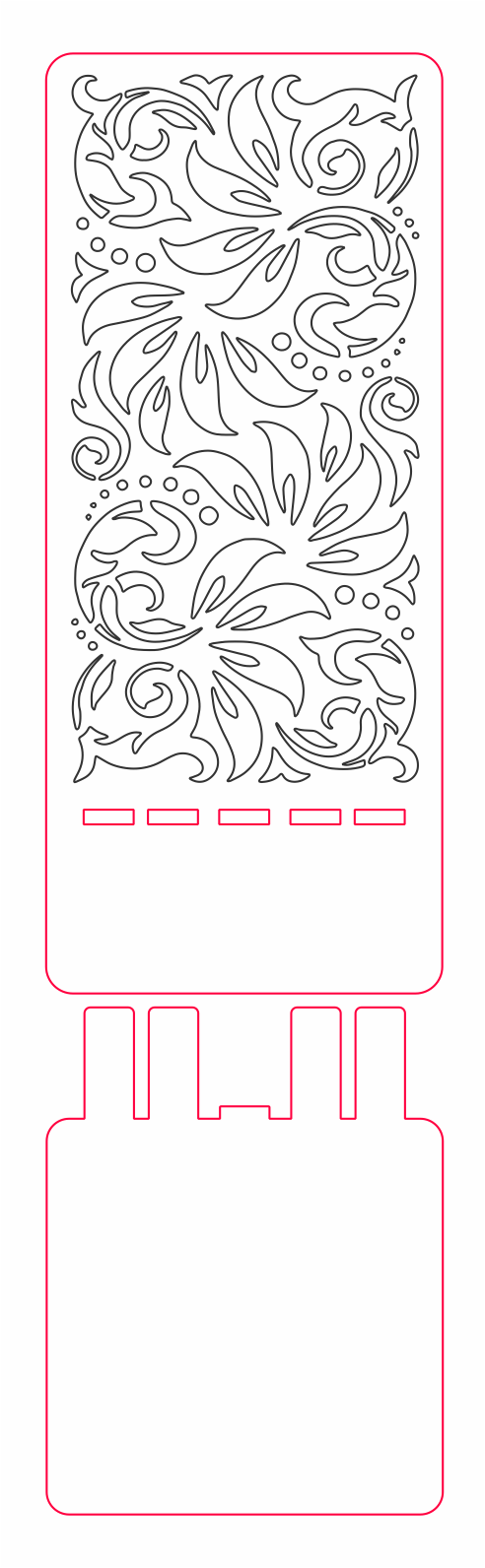 base para celular floral