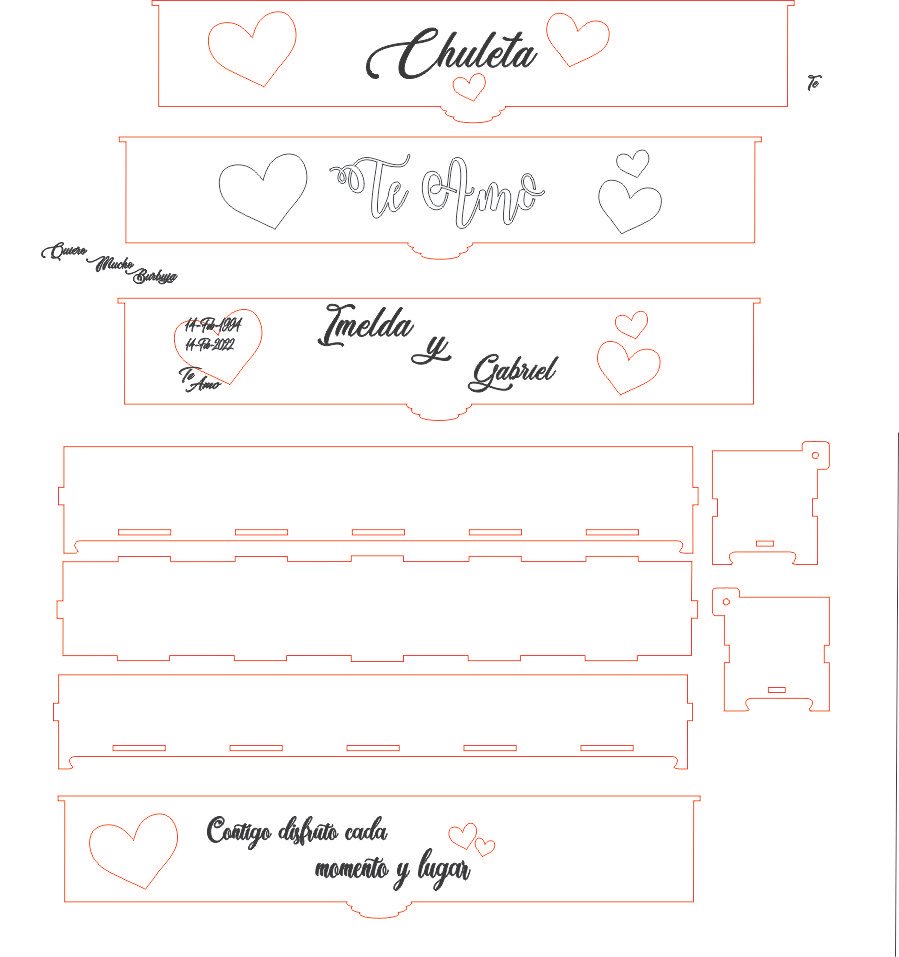 caja para 1 rosa