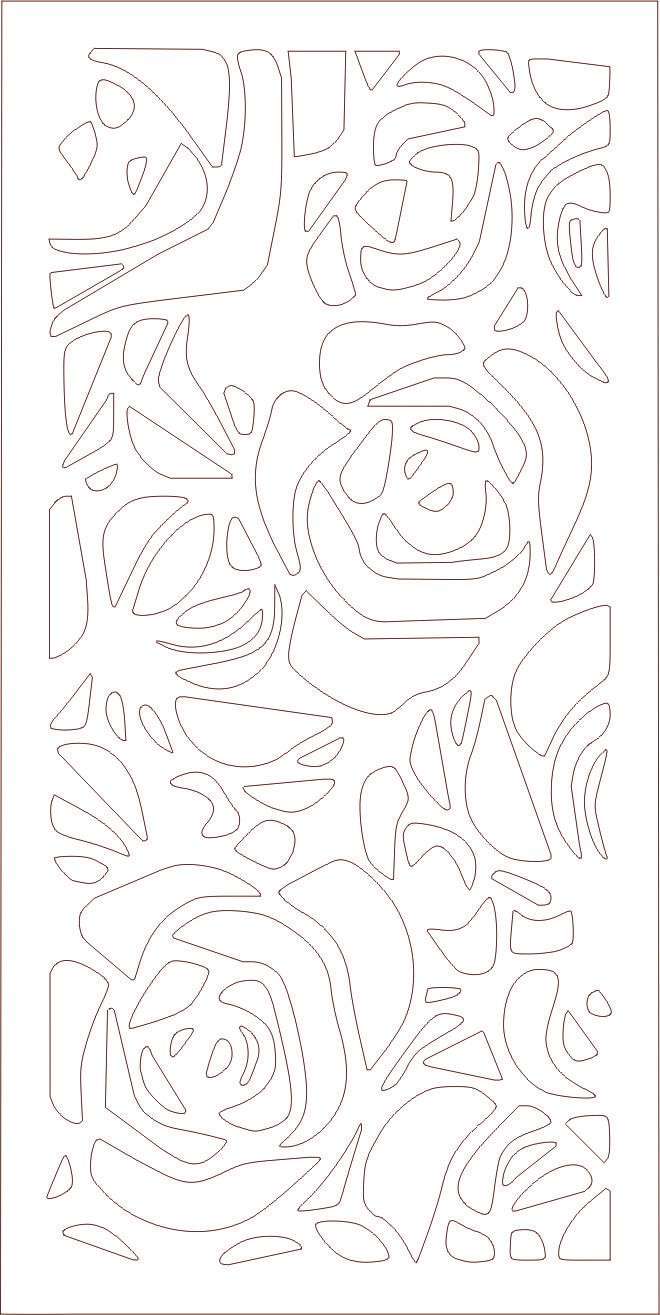 celosía de rosas