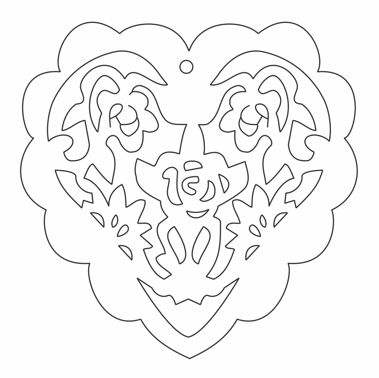 corazón de rosas