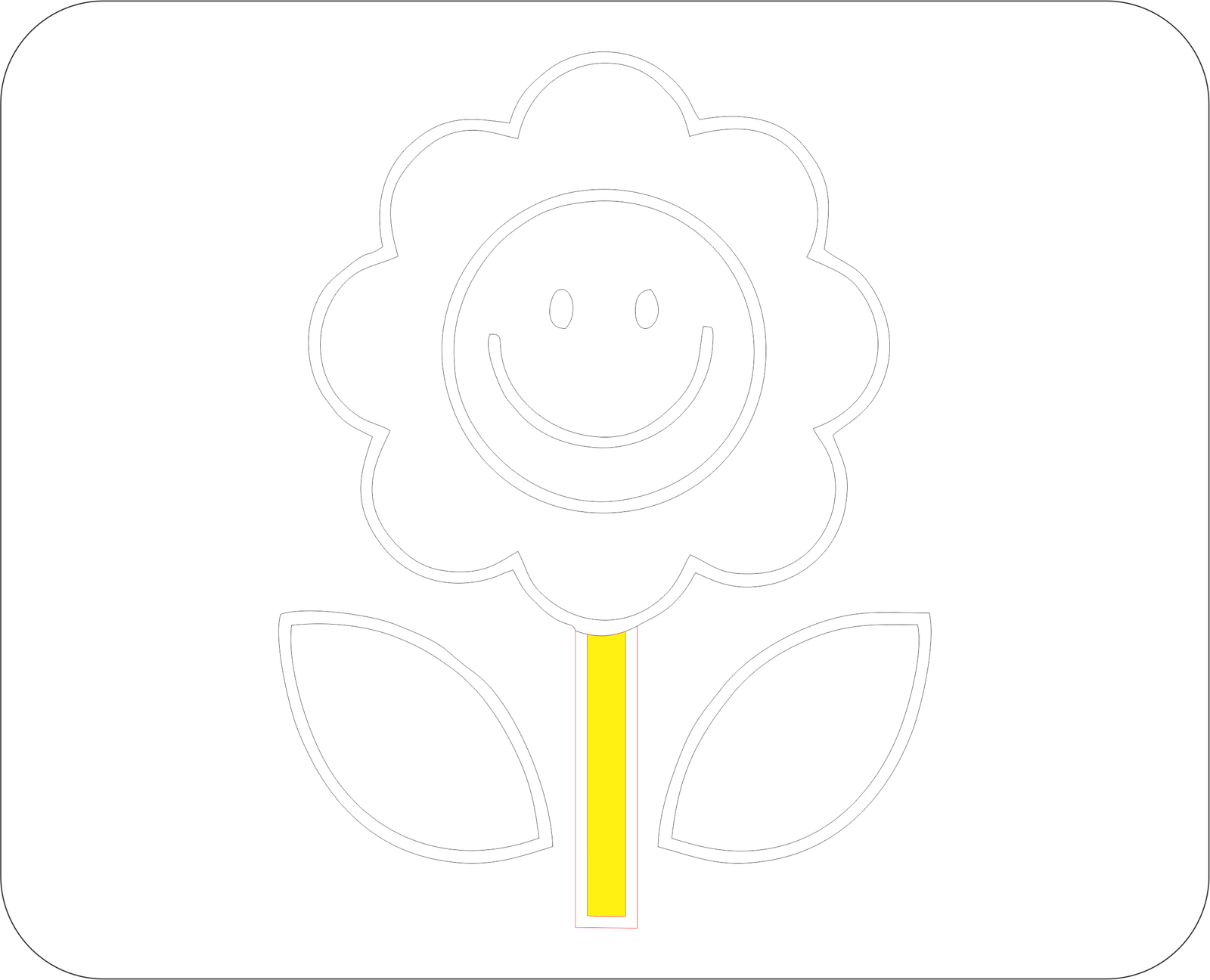 flor sonriente