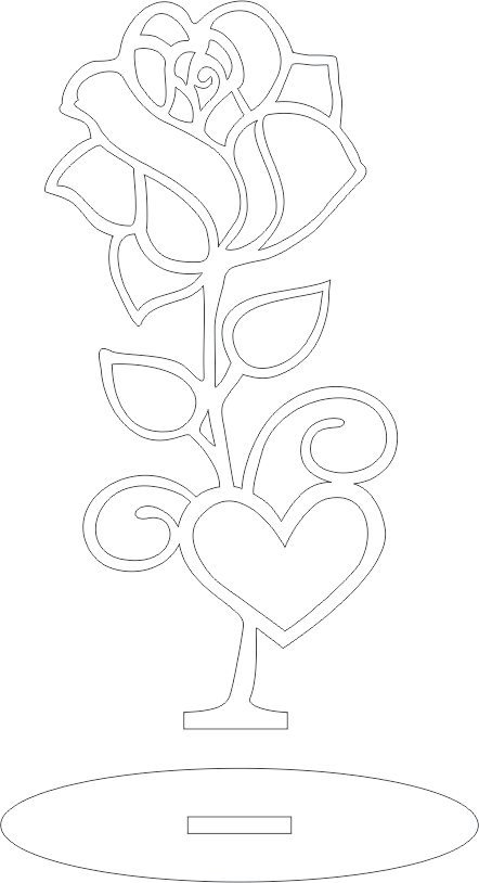 rosa decorativa