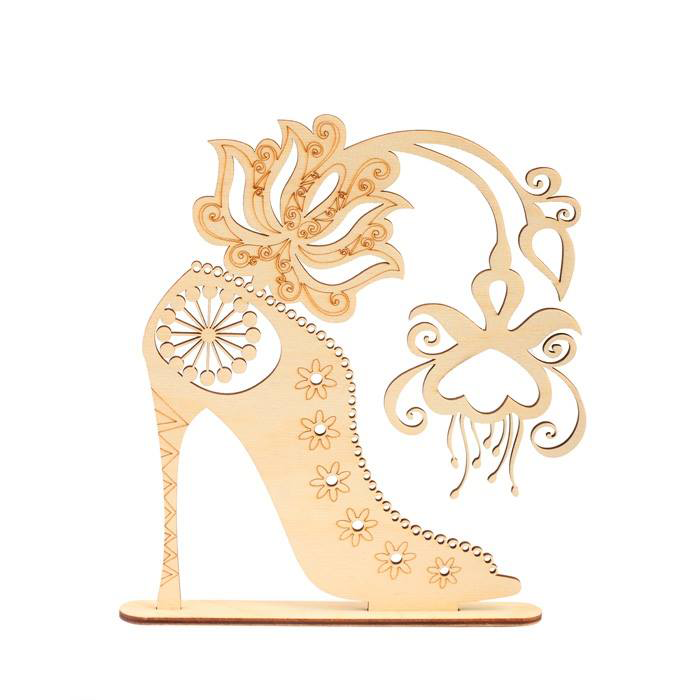 zapato de mujer con flor