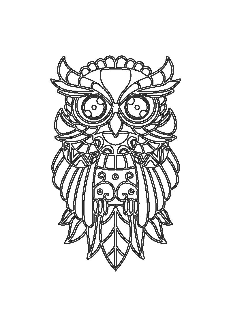 mandala de búho