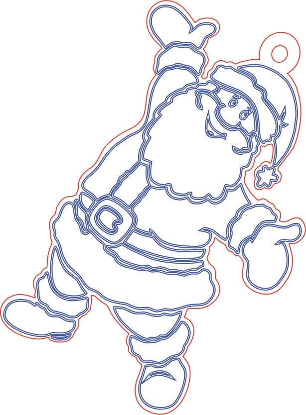 esfera papá noel