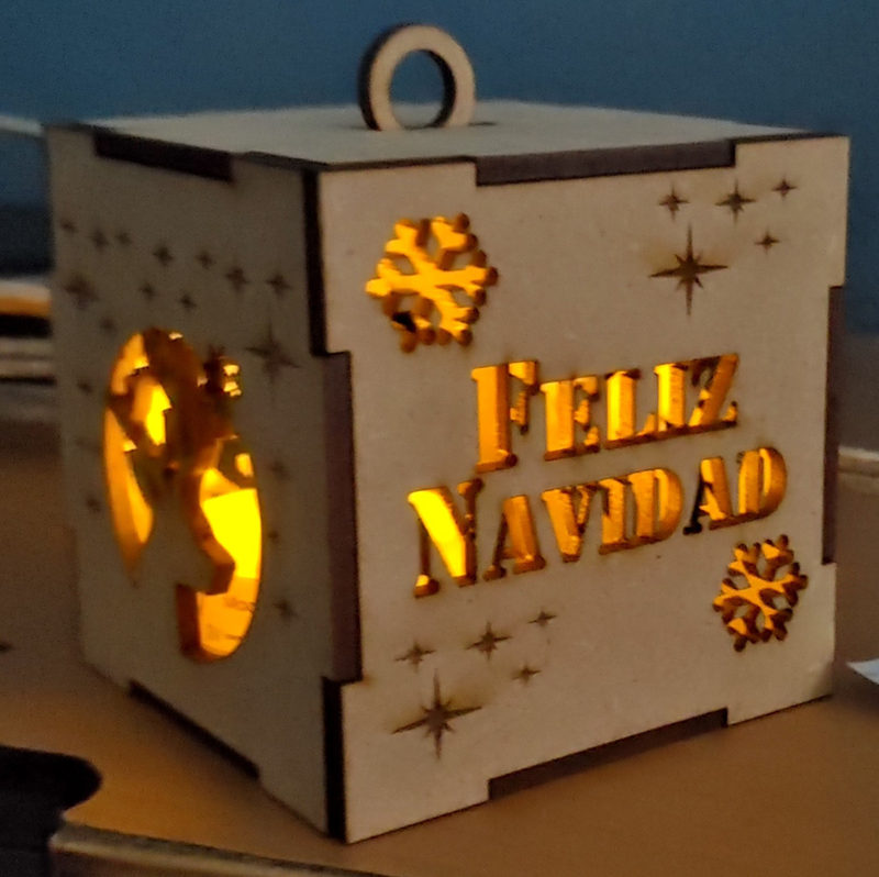 lámpara de navidad
