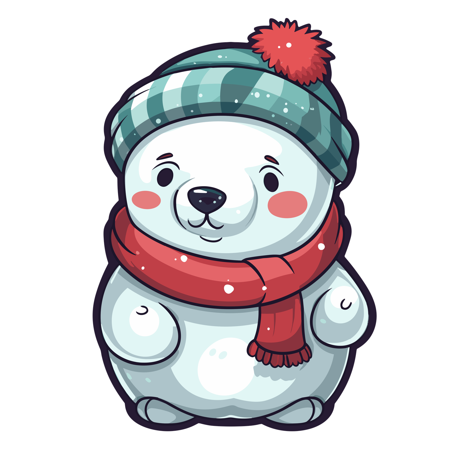 oso blanco de navidad 1