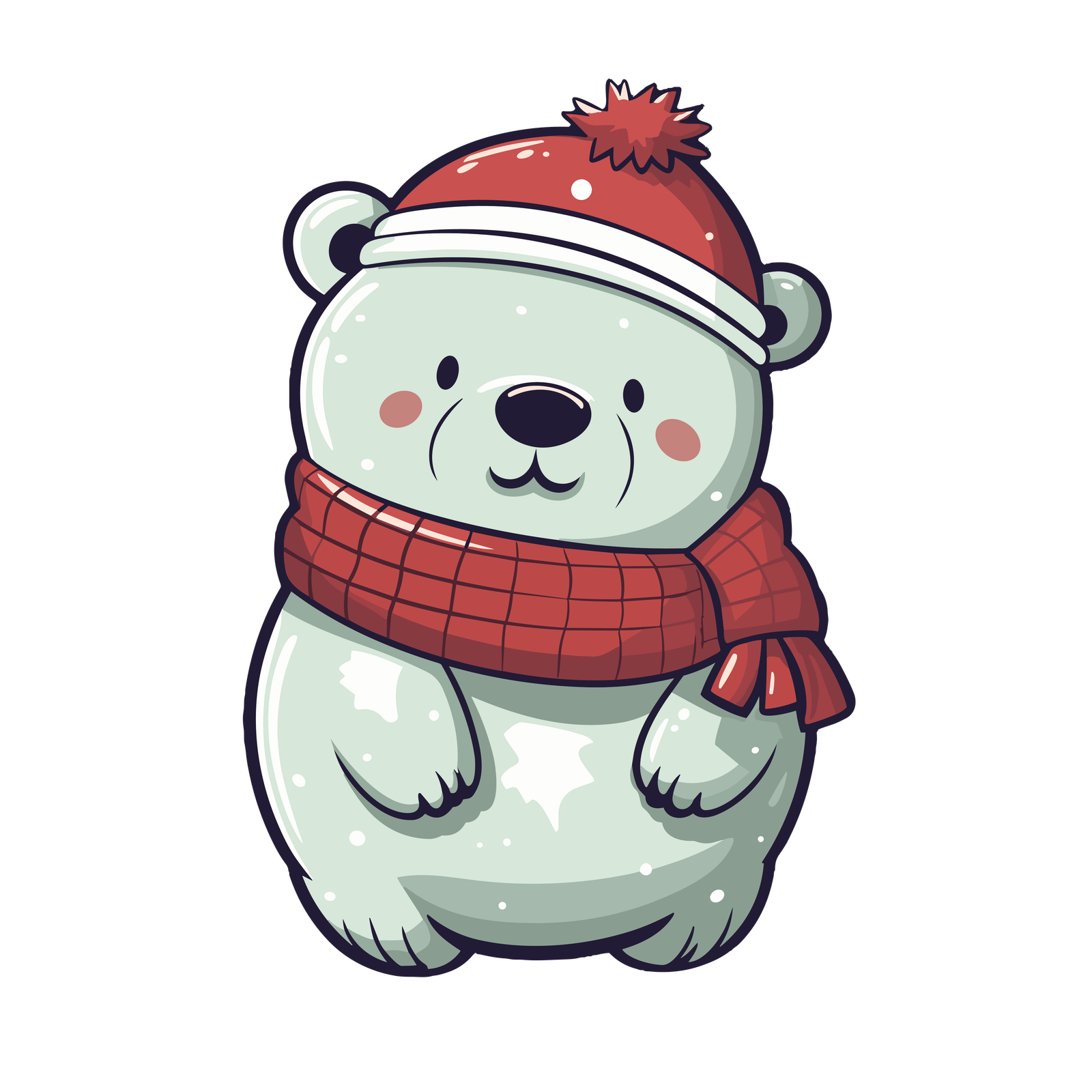oso blanco de navidad 2