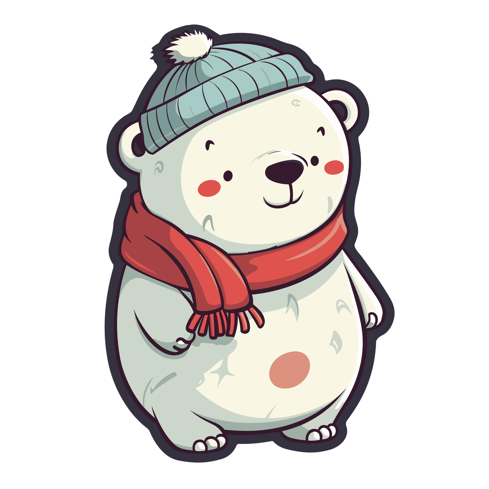 oso blanco de navidad 3