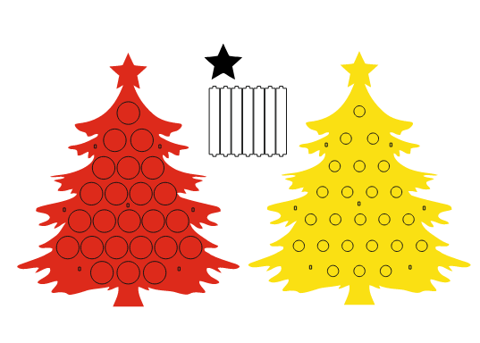 porta cervezas árbol de navidad