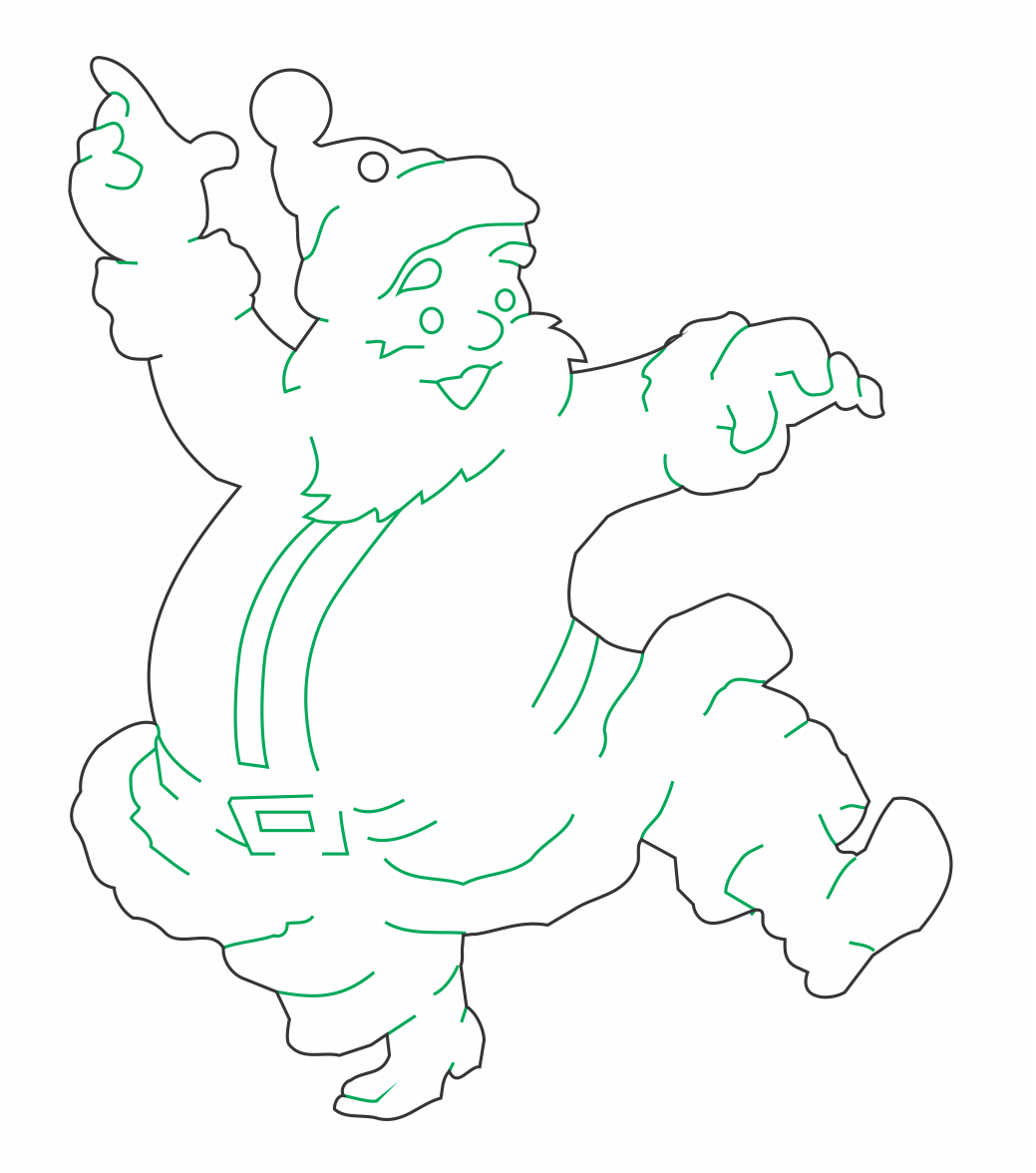 santa bailador