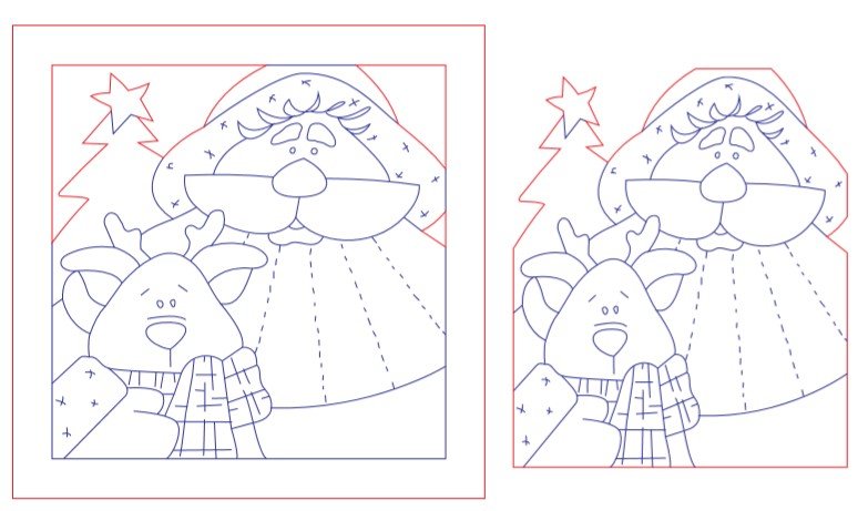 santa claus y reno