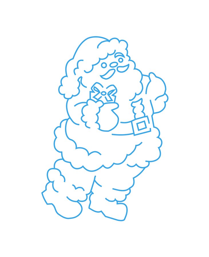 santa con regalo