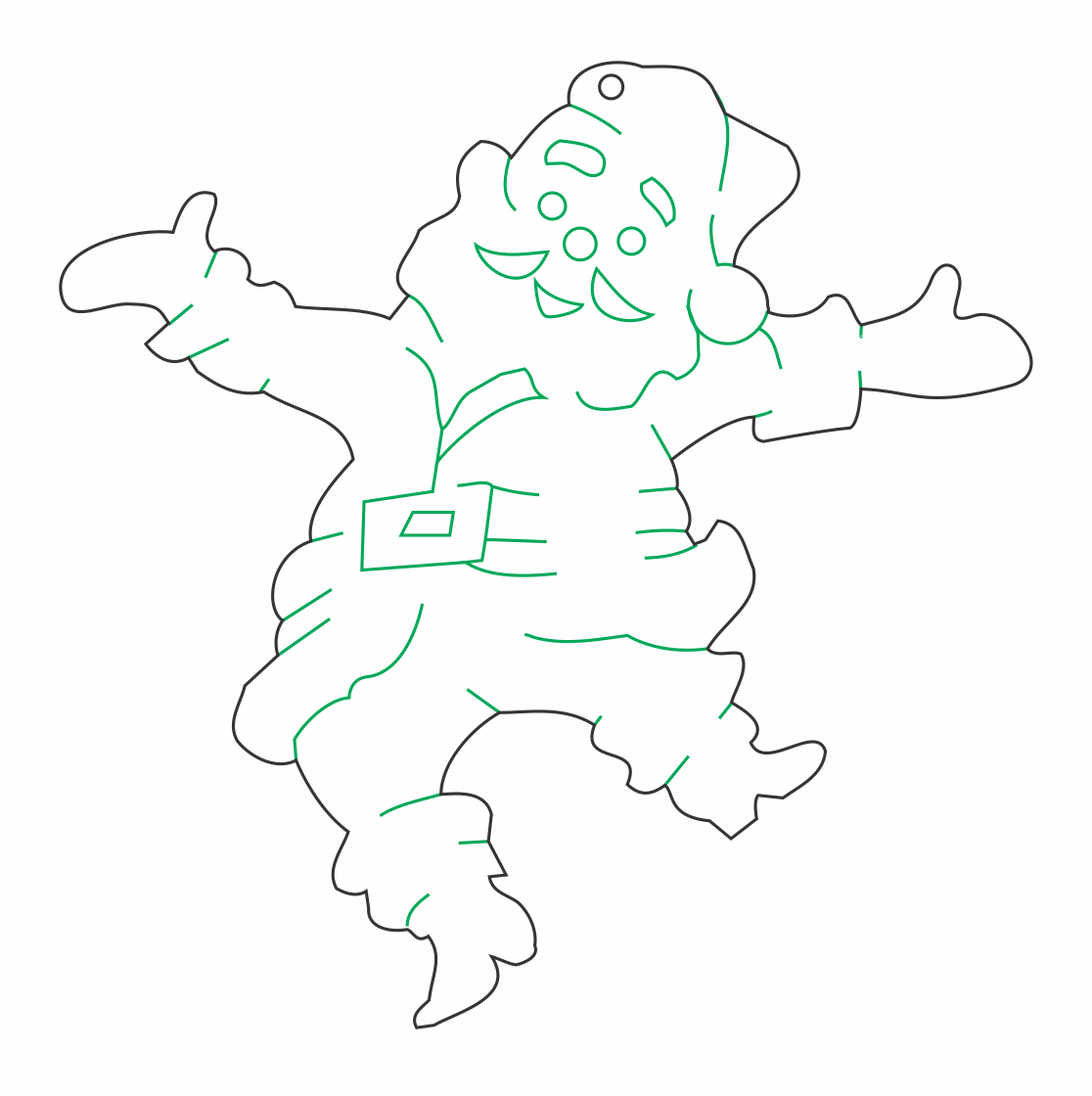 santa saltando