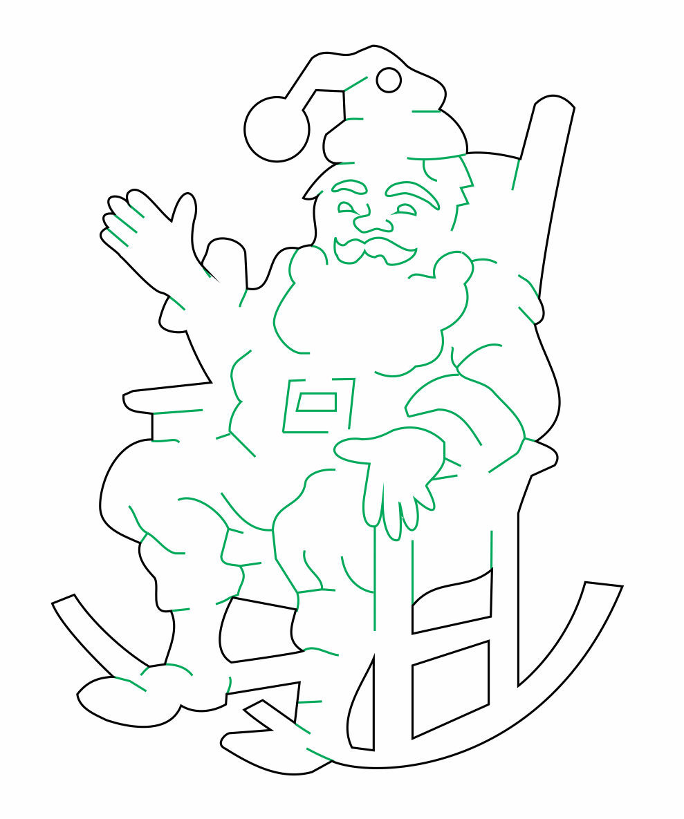 santa saludando