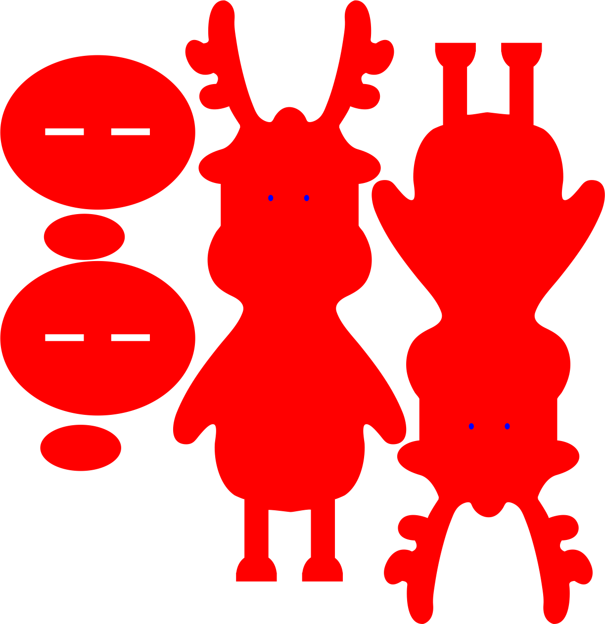 siluetas de reno