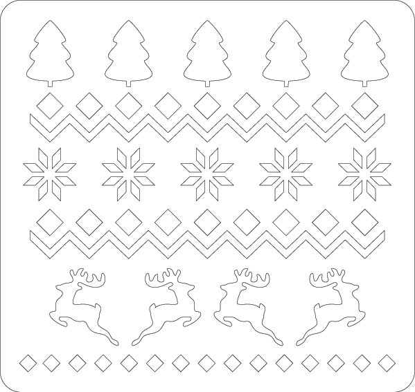 stencil navidad
