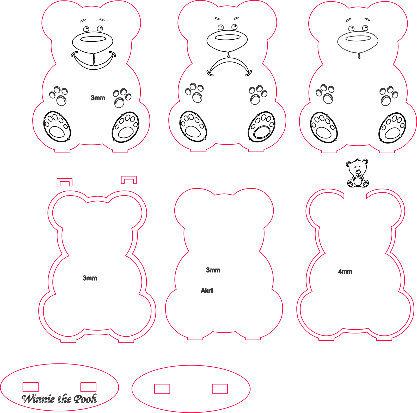 3 osos