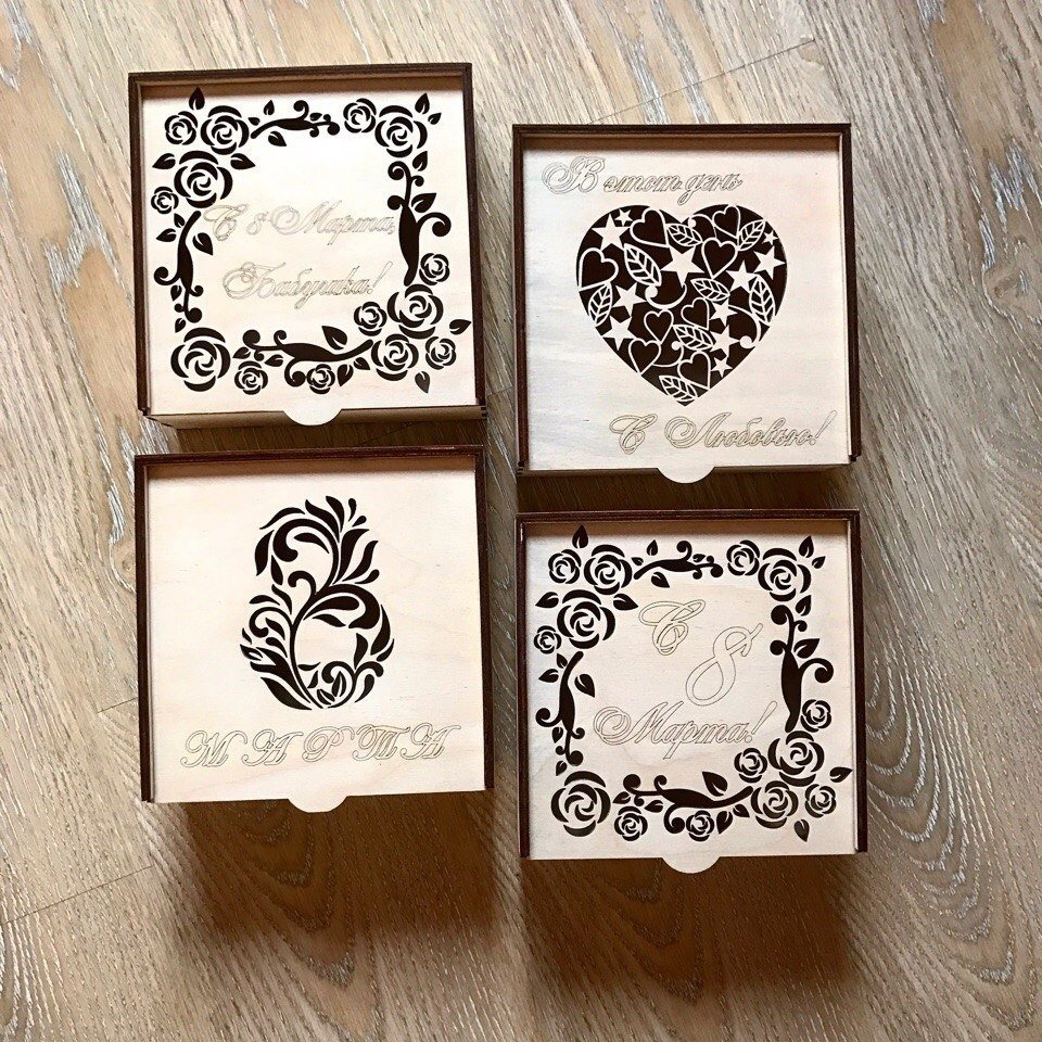 4 diseños de cajas