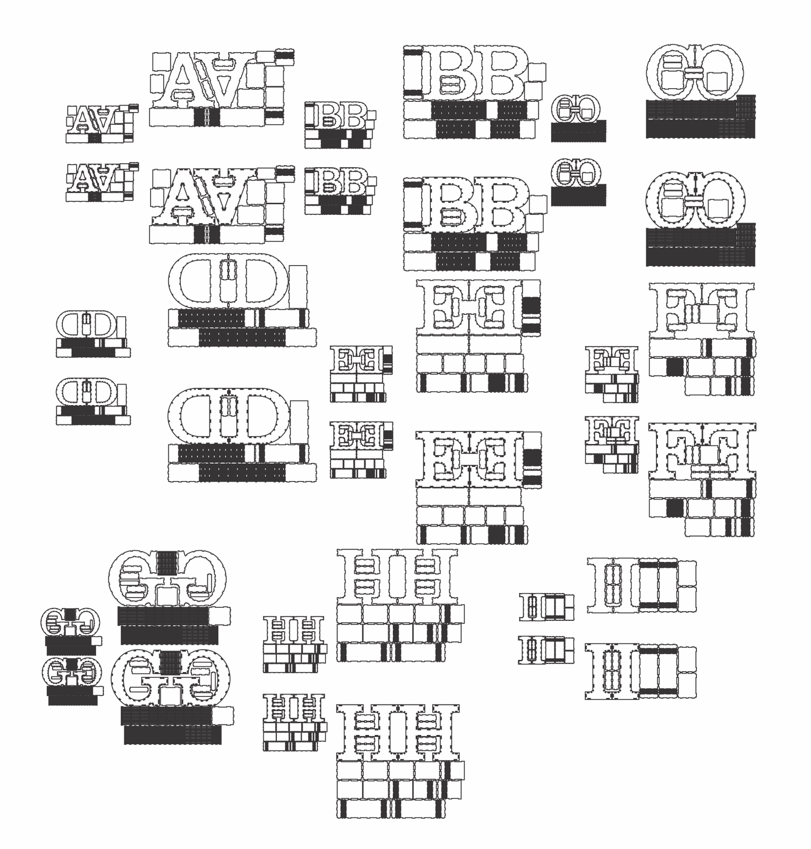 abecedario 3d a i