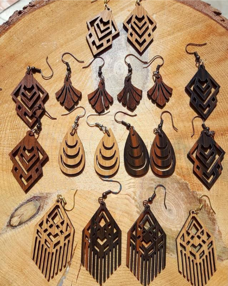 aretes colgantes