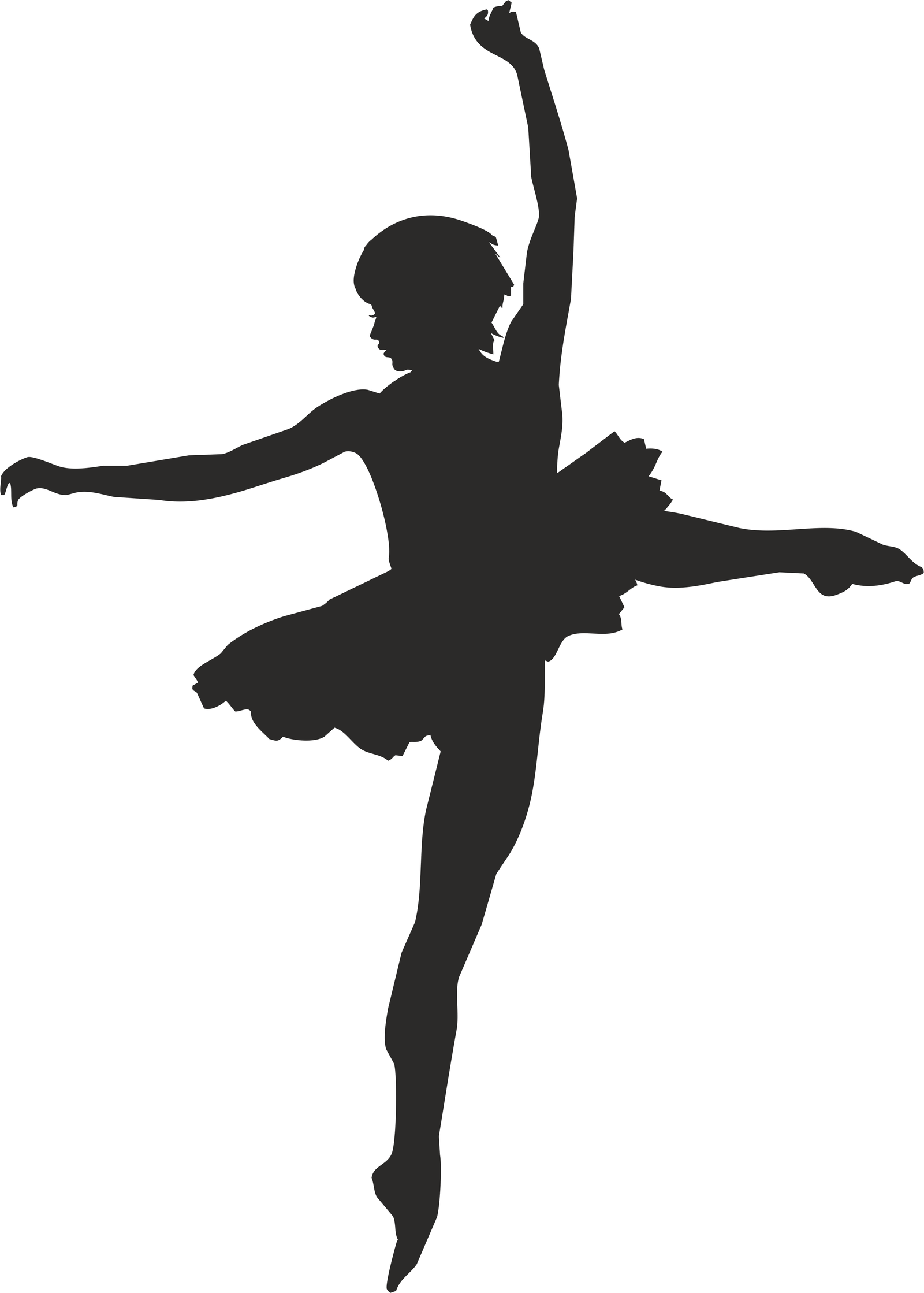 bailarina de perfil