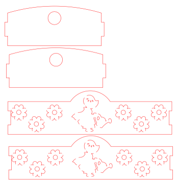 bandeja rectangular