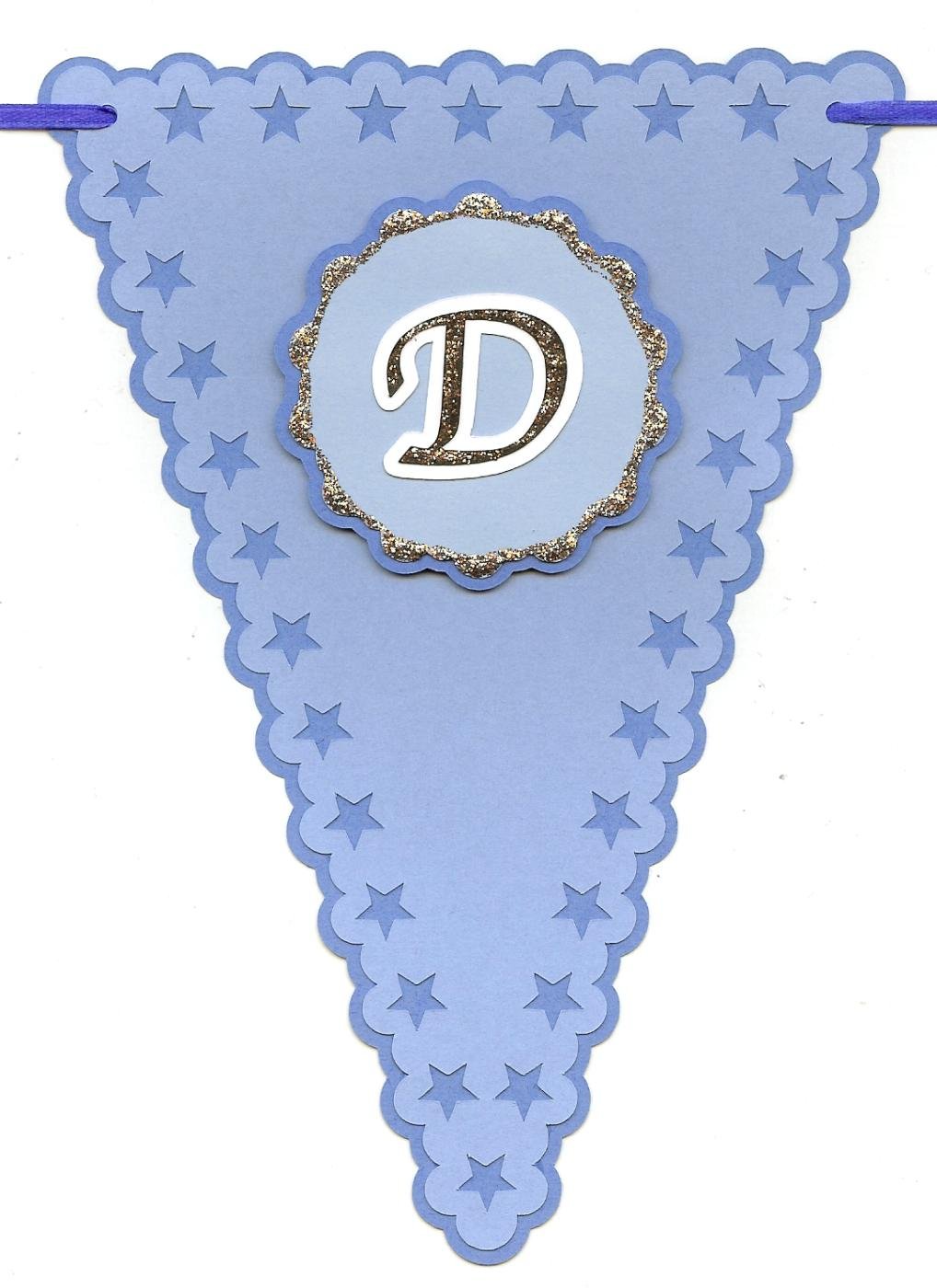 banderín letra d