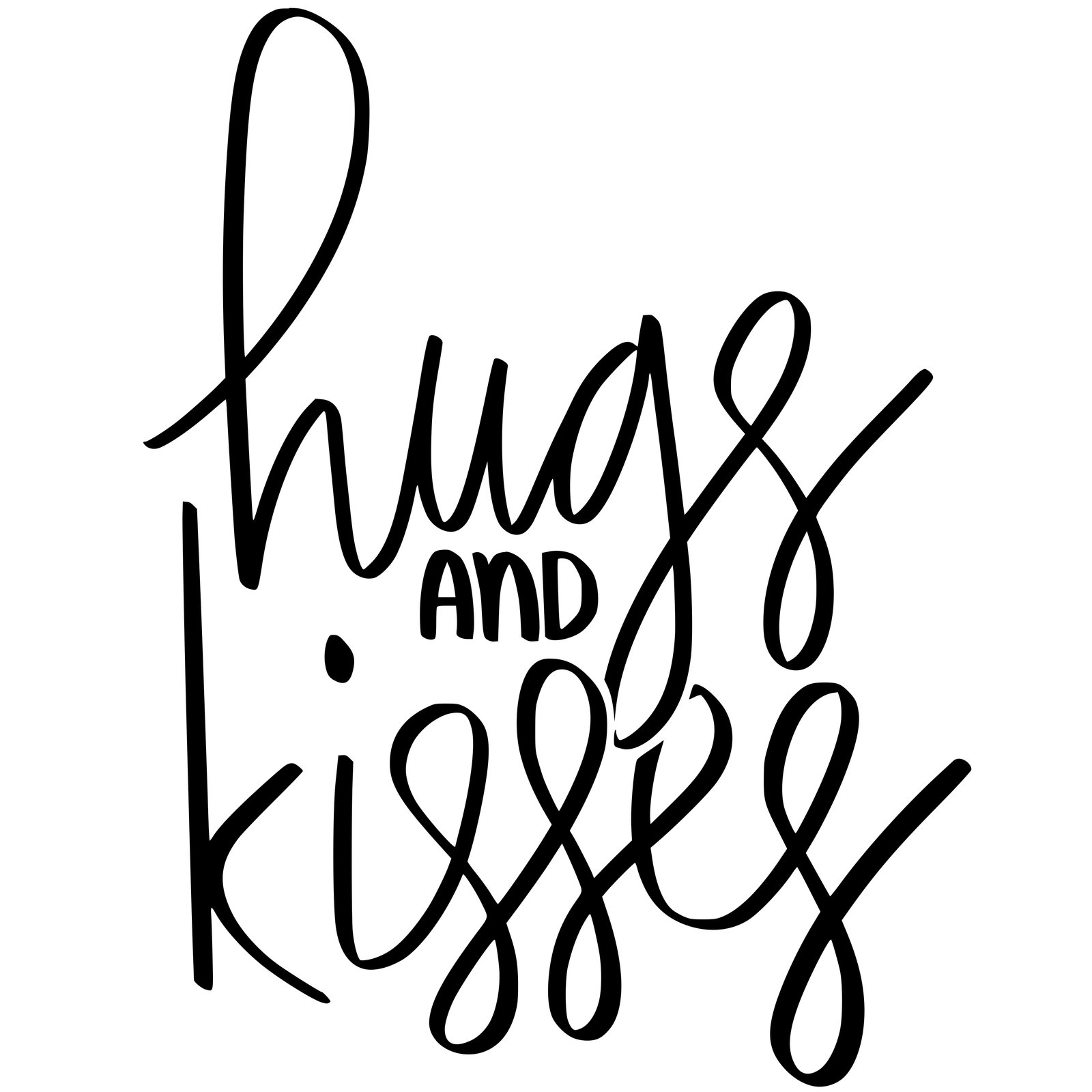 besos y abrazos
