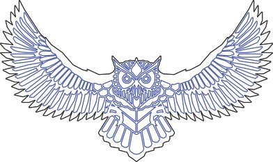 búho volando