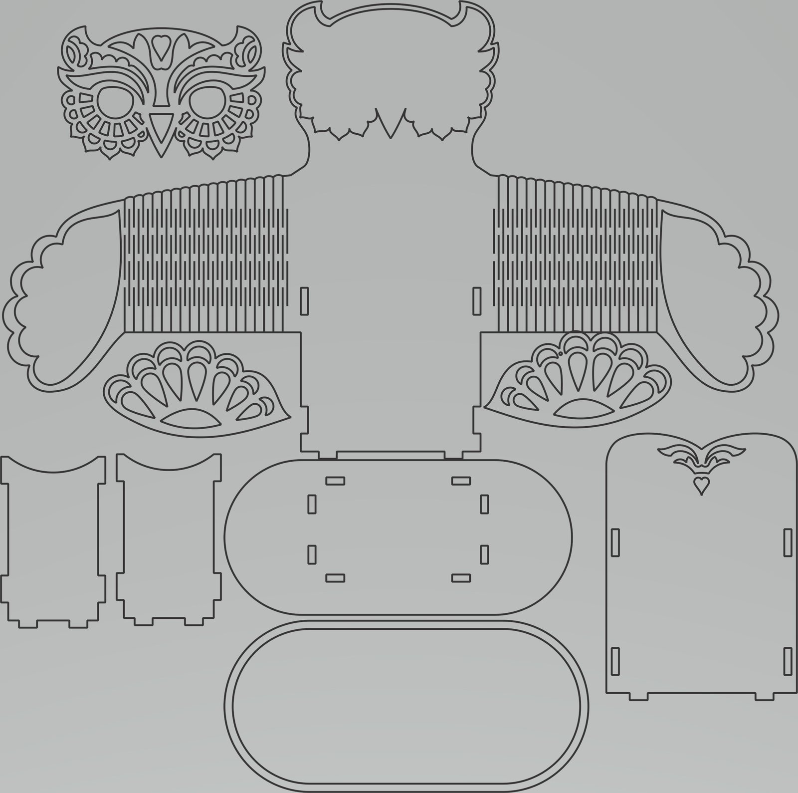caja búho