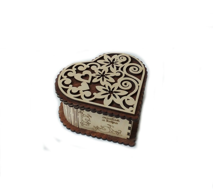 caja con corazón